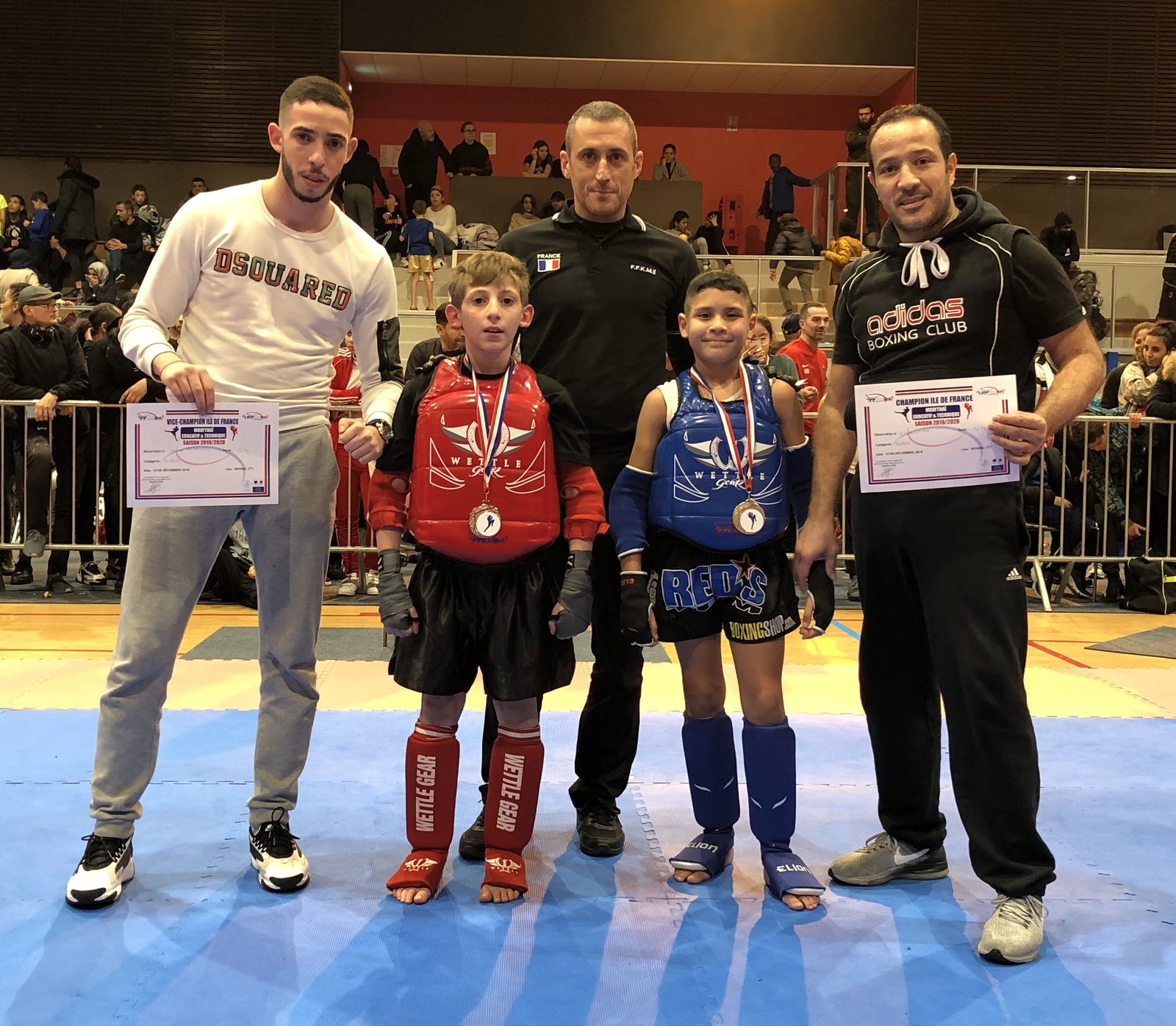 Elyes Omane — Champion d'Île-de-France de Muay Thaï Éducatif Poussin