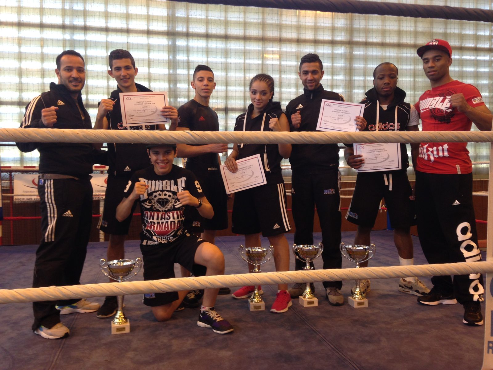 Champions RED'S Team — 4 Champions de France de Kick-Boxing à Givors